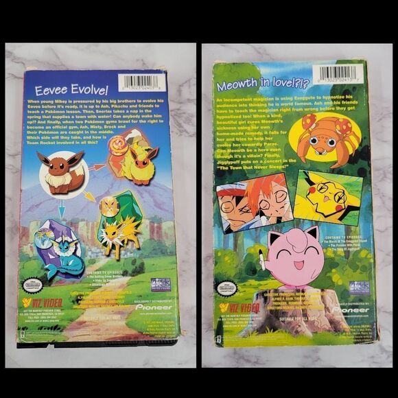 Pokemon 1997 1998 VHS Lot of 6 Tapes Blockbuster 90s Vintage Nostalgic - Picture 13 of 14